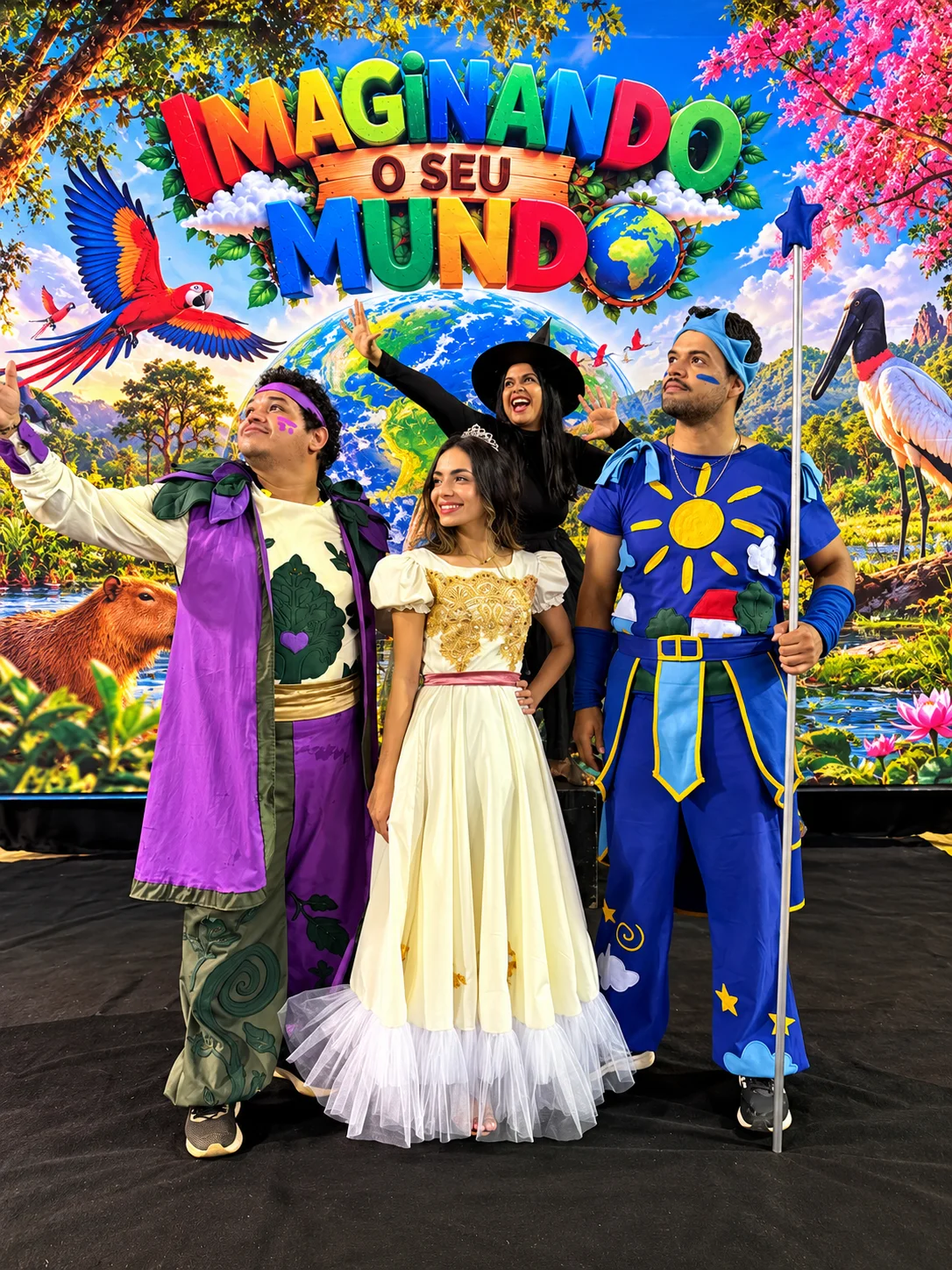 Elenco com os alunos